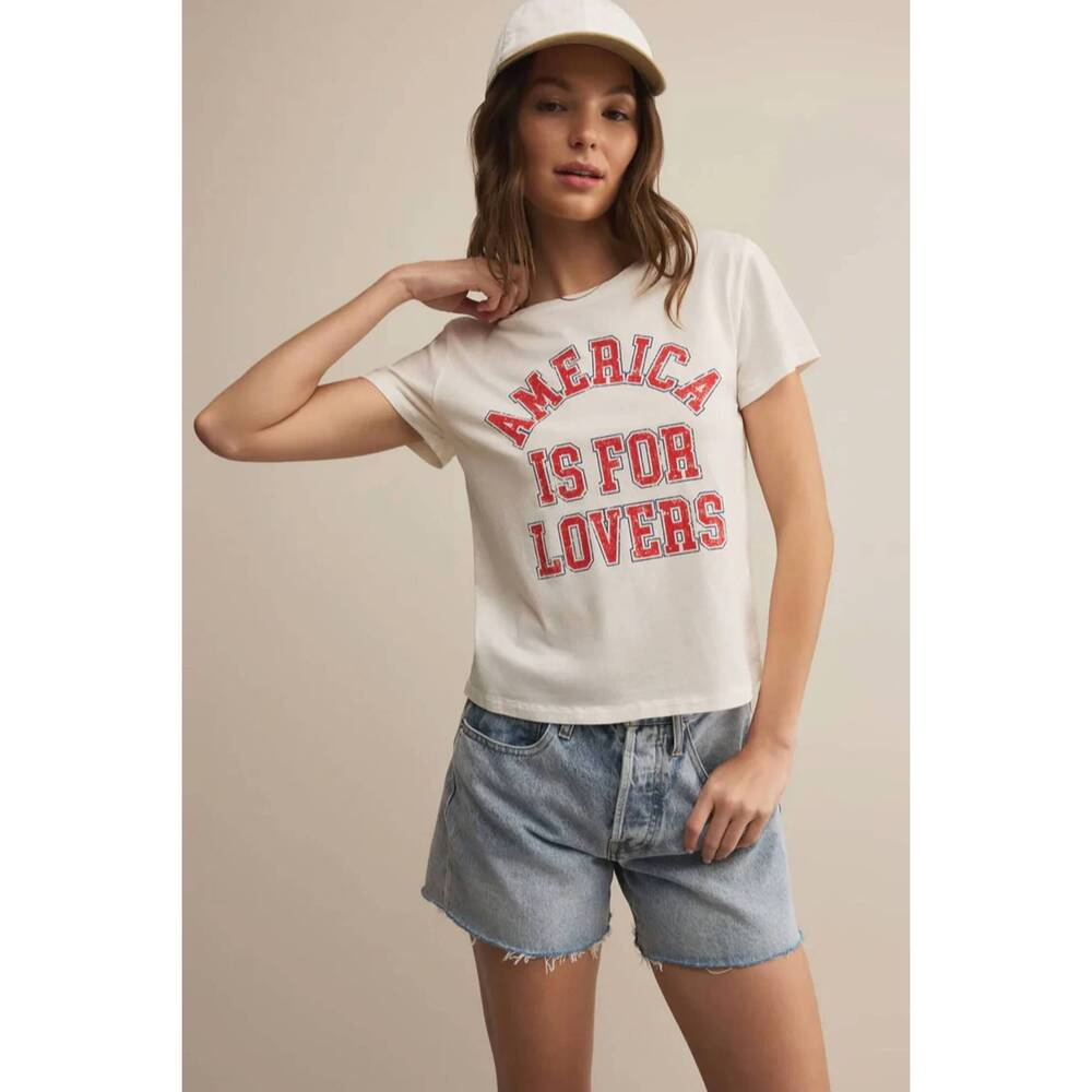 NEW Z SUPPLY lovers tourist tee in white